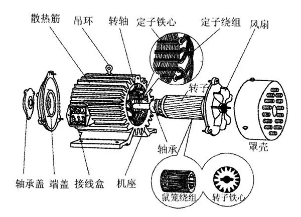 三相異步電動(dòng)機(jī)的六種分類方法及具體分類。